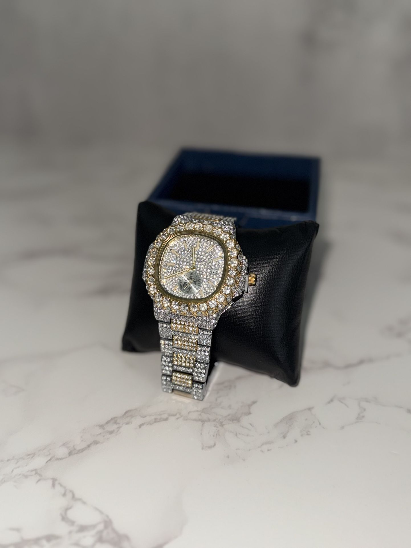 Iced Out Watch β Two Tone