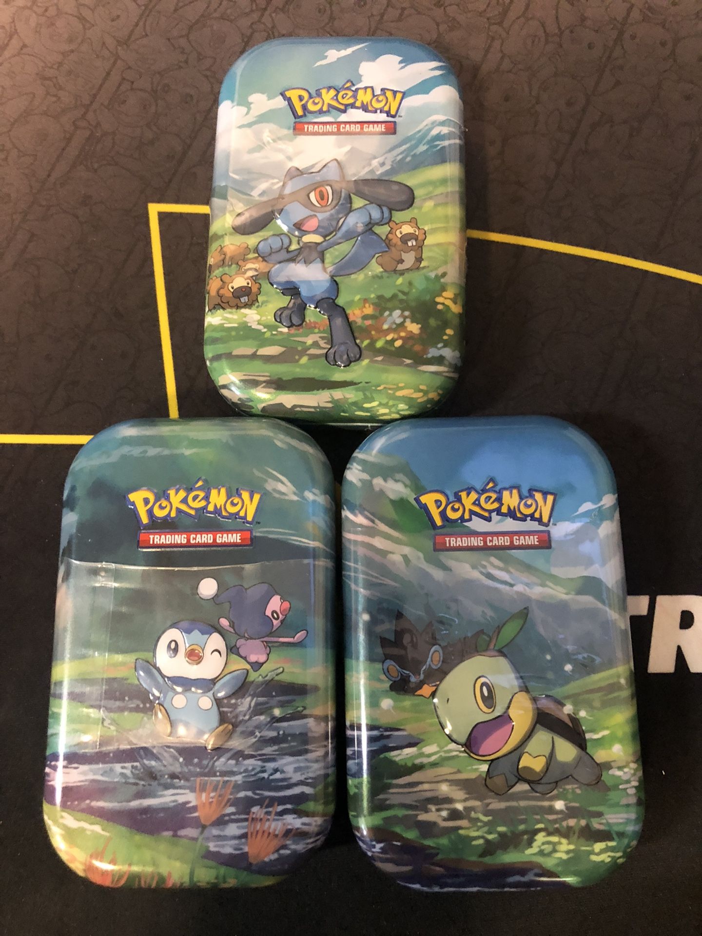 3x Pokémon Trading Card Mini Tin(Sinnoh) Sealed