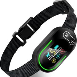 Dog Bark Collar, Rechargeable Smart Barking Collar, Anti Bark Training Collar with Adjustable Sensitivity Beep Vibration Shock, Bark Shock Collar for 