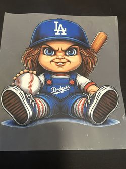 Los Angeles Dodgers Chucky Heat Transfer 
