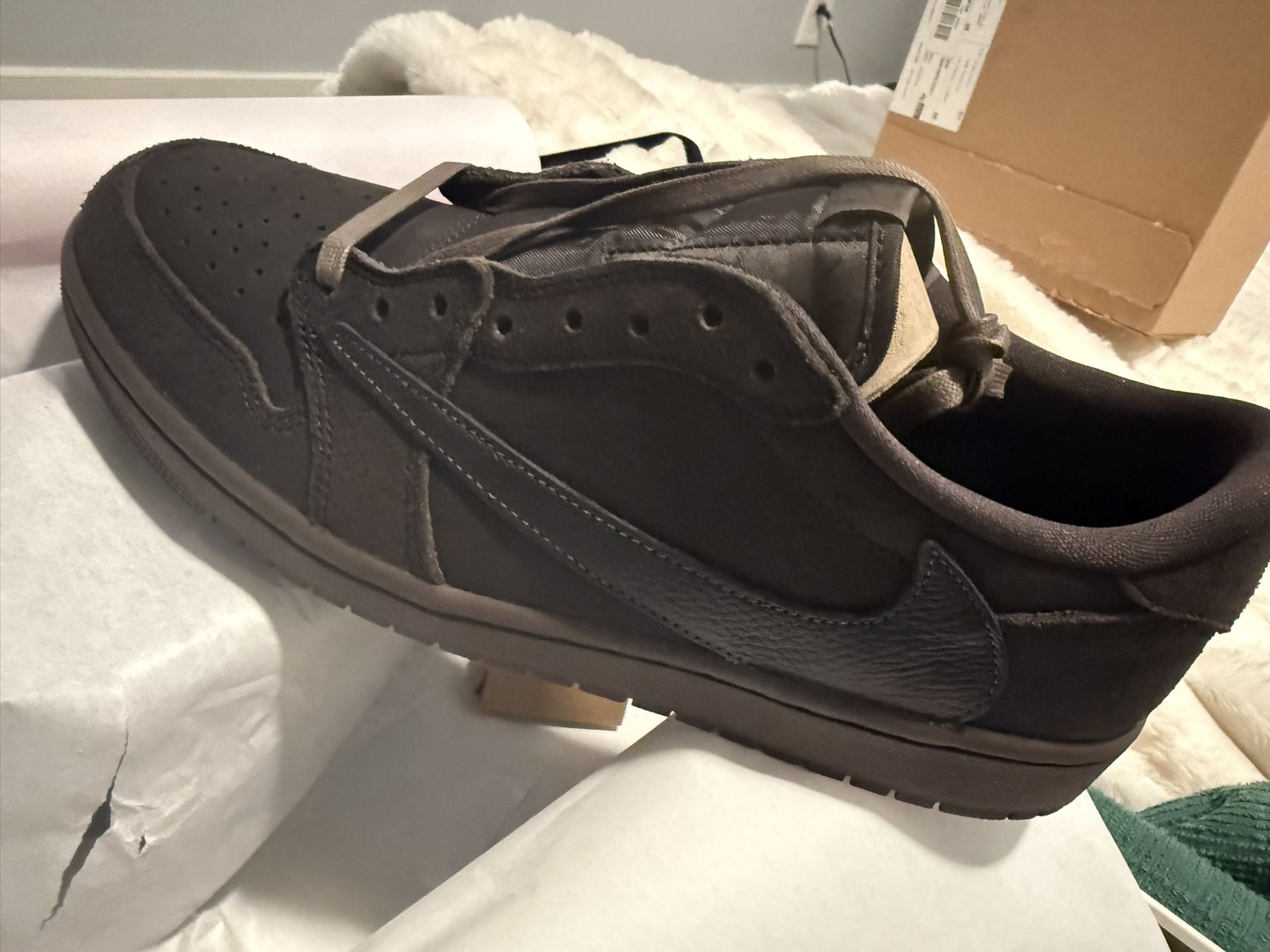 Jordan 1 travis scott Velvet Brown New 11.5