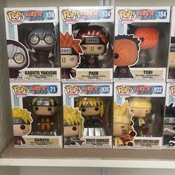 6 Funko pops
