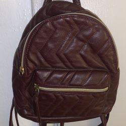 Small Women’s Red And Gold Backpack For School