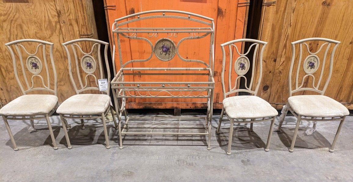 Wine Rack And Table Set