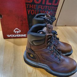 Wolverine Men's Raider DuraShock Waterproof Insulated Composite Toe 8in Construction Boot 9 X-Wide 