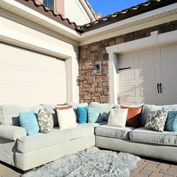 Family Size L shaped Sectional Couch