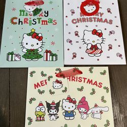 Hello Kitty Christmas Gift Bags - Set Of 3