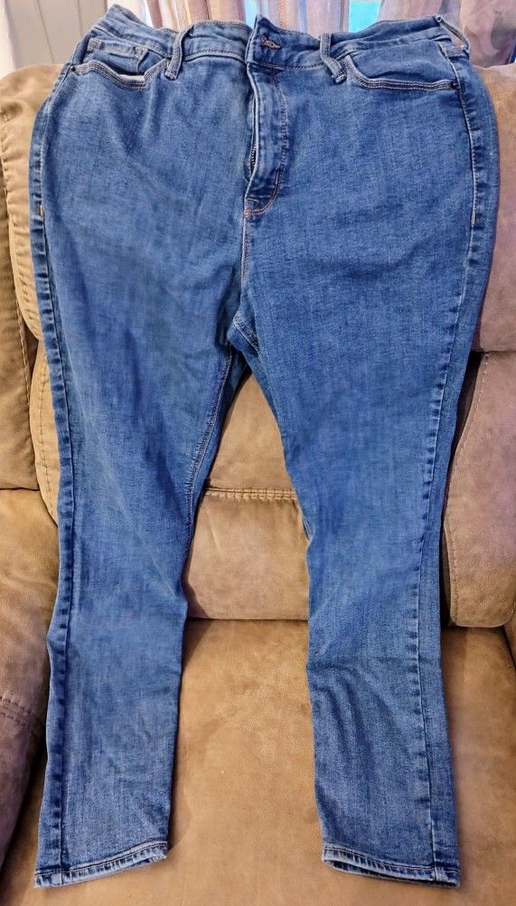 Old Navy Blue Skinny Rock Star Jeans Timeless Style