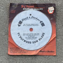 Black And Decker Saw Blade  
