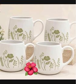 Set 4 tazas princess house