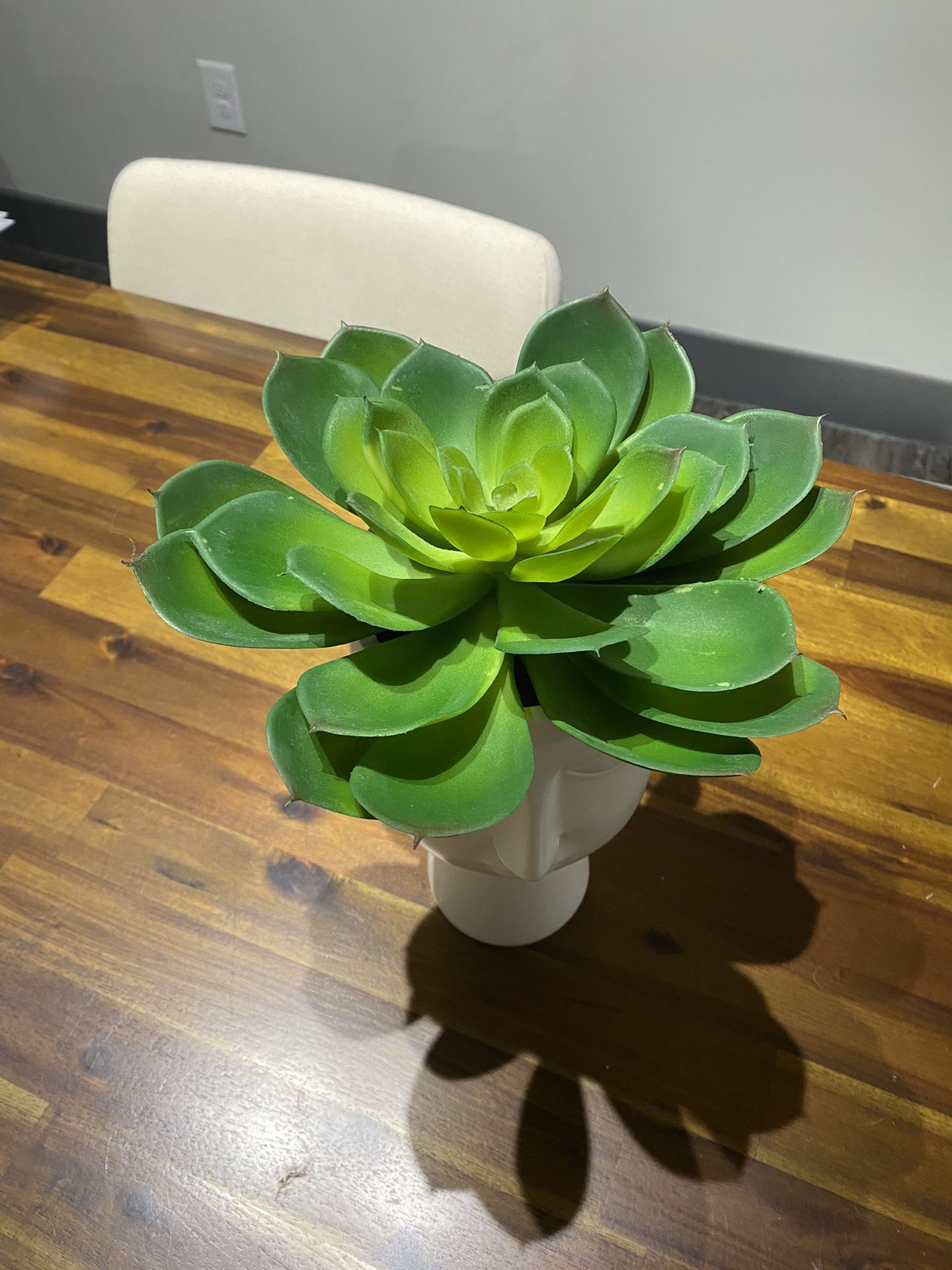 Faux Succulent Vase 