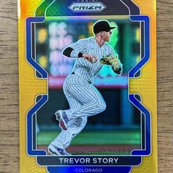 2022 Prizm Baseball TREVOR STORY #4 True GOLD Prizm /10 Colorado Rockies SSP