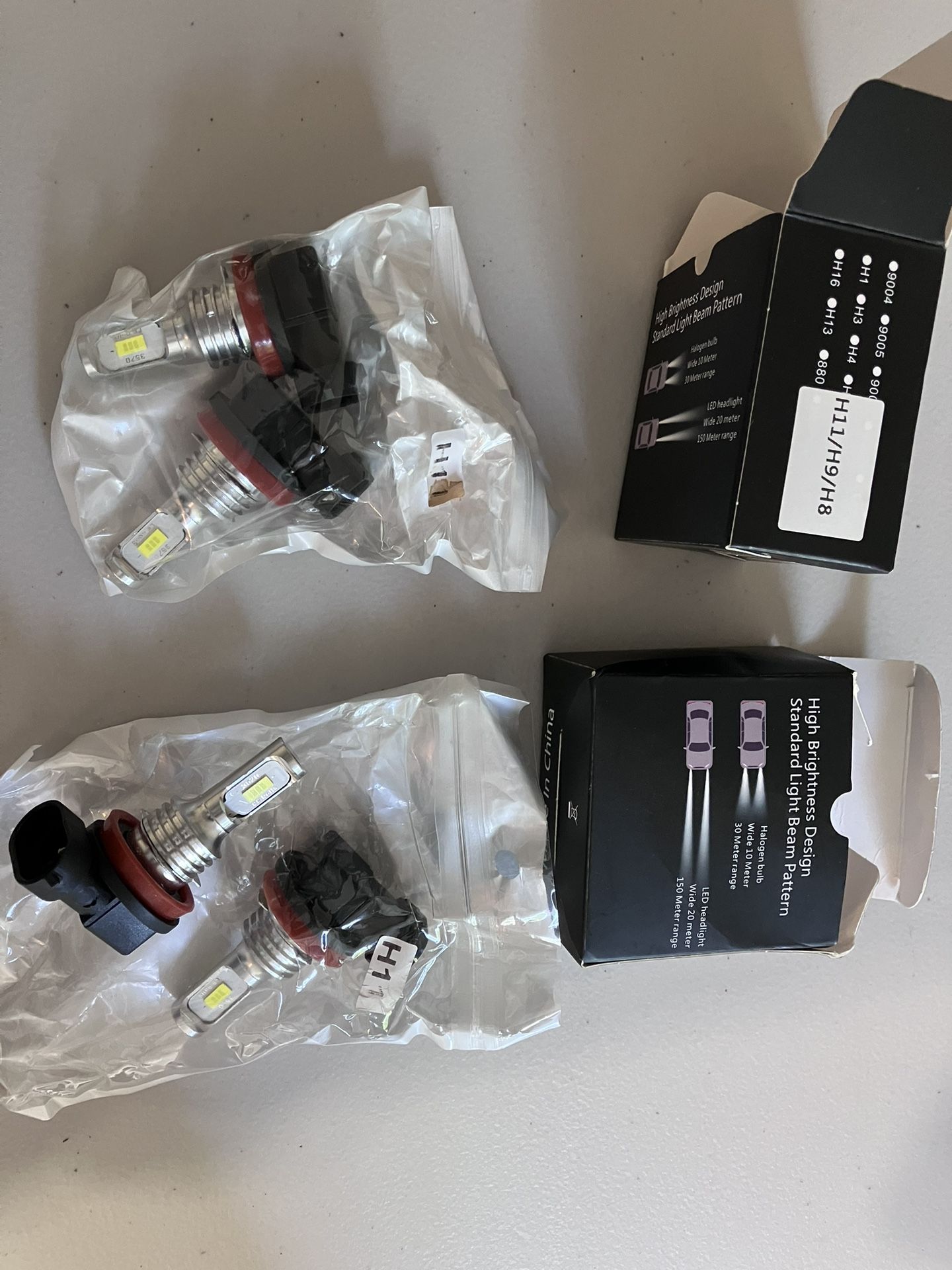 LED Low High Beam Light Bulbs