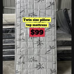 Twin Pillow Top Mattress 
