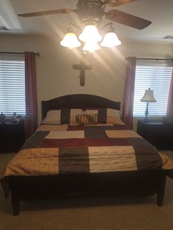 California King Bed Frame & Drawer Set