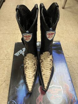 Back cut snake boots