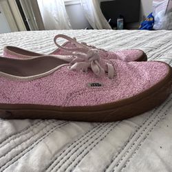 Pink  vans with glitter! 
