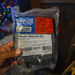 Tripp Lite, Patch Cable, Molded, Cat5e, 350MHz, RJ45 M/M, 50FT, Black