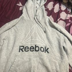Large Grey Reebok Hoodie