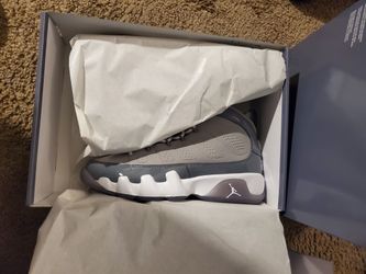 Jordan IX Sz 6y Cool Grey