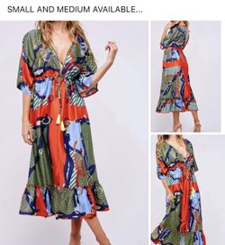 Silky colorful dress