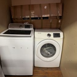 Washing Machine & Dryer (Comes With Full Set)