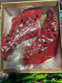 Red sandals