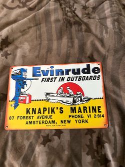 Evanrode boat sign