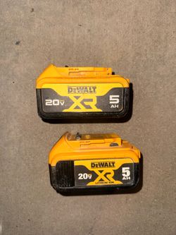 DeWalt xr 5.0 batteries