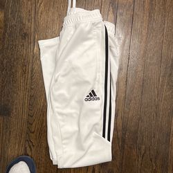 Brand New Adidas White Turo Joggers Size Small