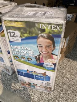 Intex above ground swimming pool and pool for kids 12 x 30