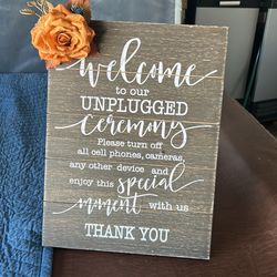 Wedding sign