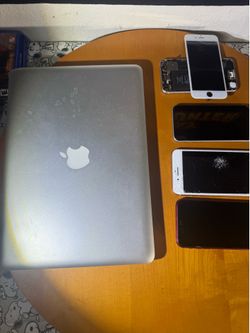 Apple Parts Lot – MacBook + 5 iPhones – Repair/Parts Only