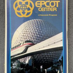 WALT DISNEY WORLD EPCOT CENTER A SOUVENIR PROGRAM (VHS TAPE 1983) HOME VIDEO
