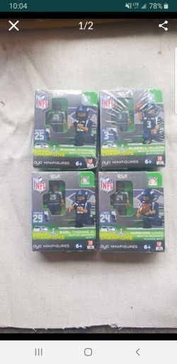 Super bowl xlvii 2014 Seahawks mini figures lego peoples set