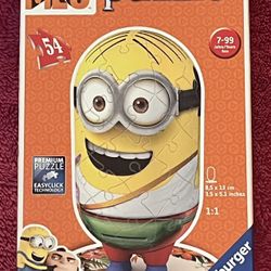 Despicable Me 3 Minions Ravensburger 3D Puzzle 54 Pieces NEW!