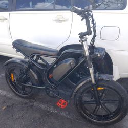Electric Moped-Style eBike Fat Tire