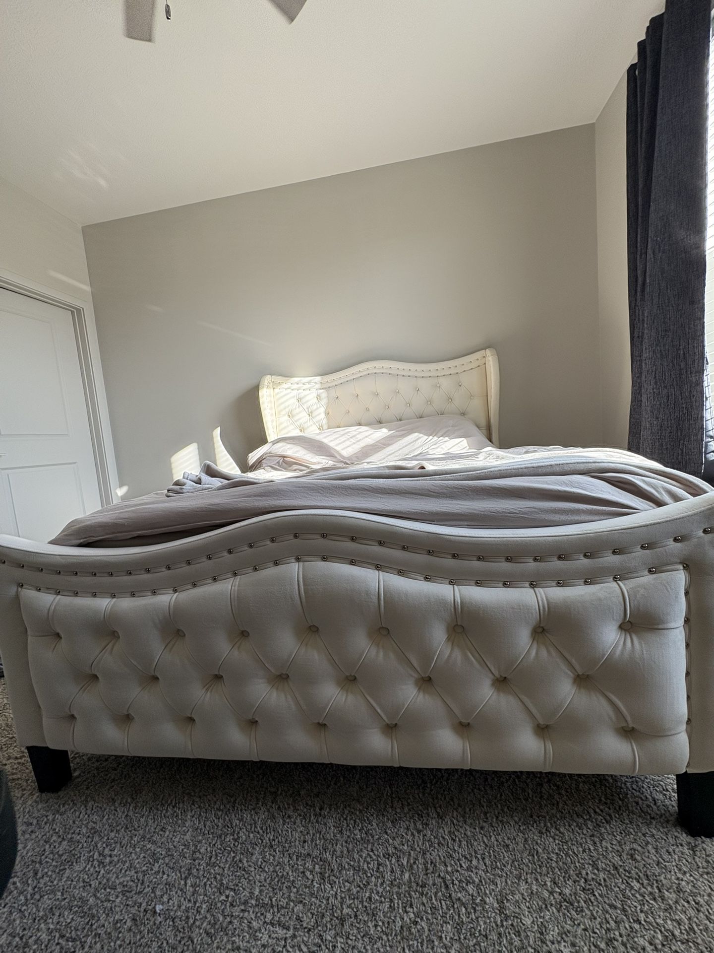 Queen Size Upholstered Bed Frame
