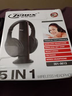 Zenex 5 in 1 wireless home headphones
