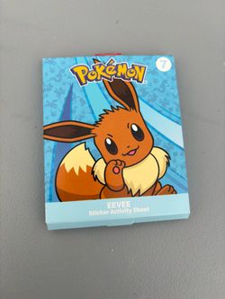 Pokemon Mcdonalds 2024 Eevee Sticker Activity Sheet BRAND NEW Happy Meal Toy