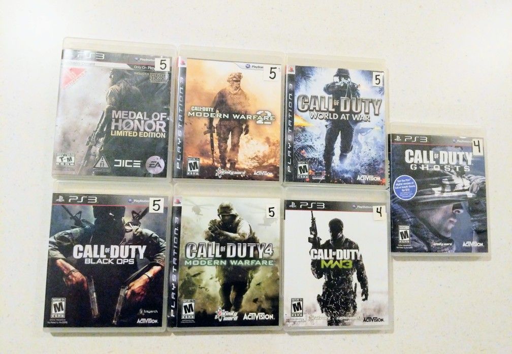 PS3 Call Of Duty Collection of 7 games