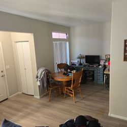 Wooden Table With Leaf 