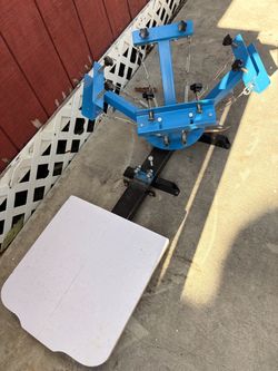 4-Color 1-Station Screen Printing Press plus more