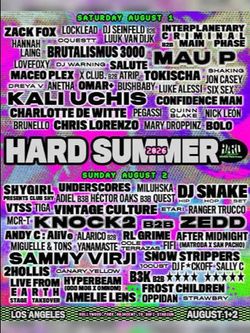 Hard Summer 2-day GA Wristbands