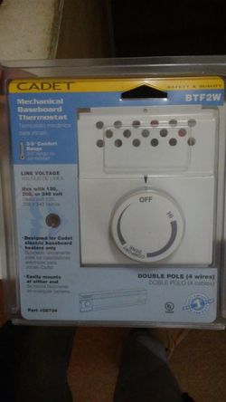 Cadet baseboard thermostat