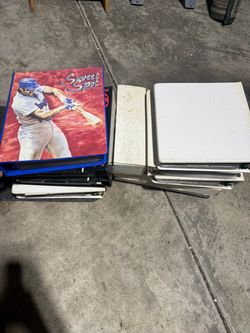 Tub of sport cards