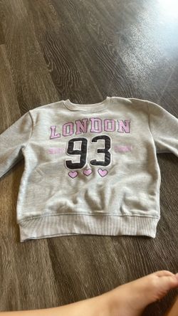 Pink velvet kids Hoodie, London 93 design