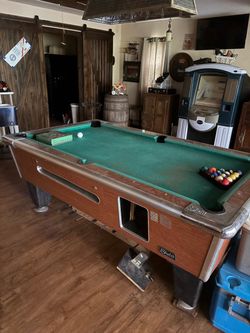Shelti Coin-Op Pool Table