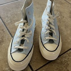 Never Used Baby Blue Converse 