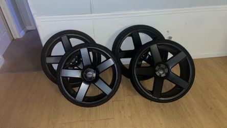 22 in dub ballers matte black
